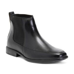 DONALD PLINER Men's 10.5  11 Leather Dress Chelsea Boots Brazil Preppy Classic